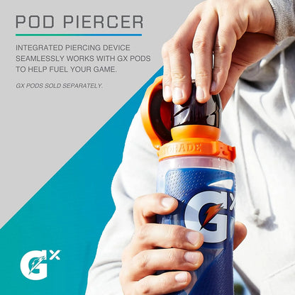 GX Bottle, Refillable Water Bottle, Nonslip, Blue, 30 Fl Oz